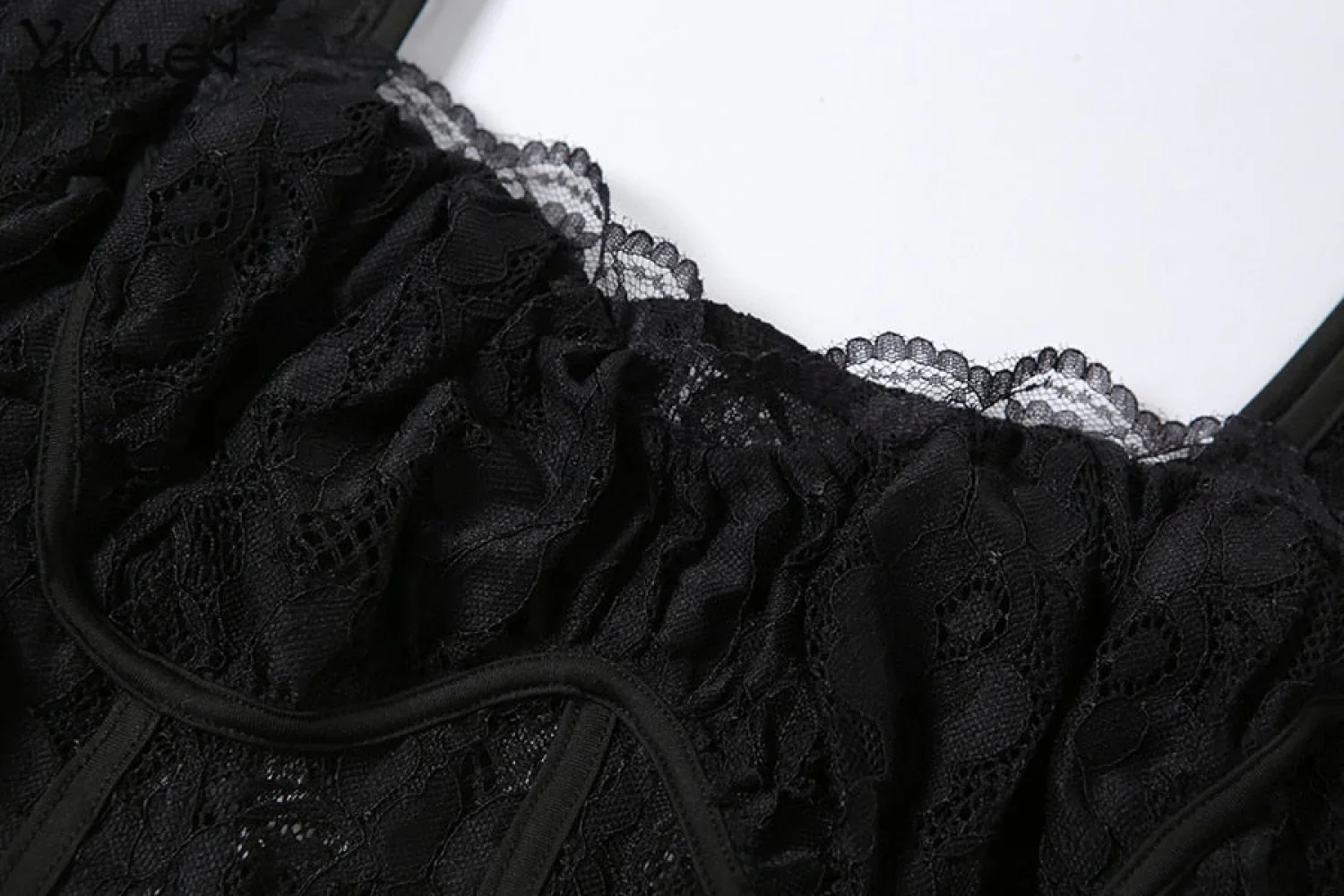 Delilah Sexy Lace Charming Split Maxi Dress - Image 13
