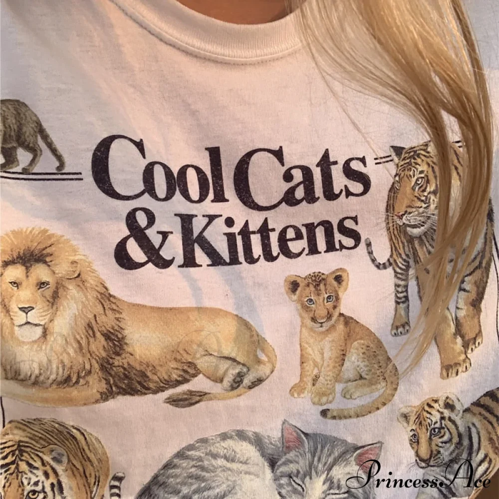 Cool Cats And Charming Kittens Graphic T-Shirt - Image 2