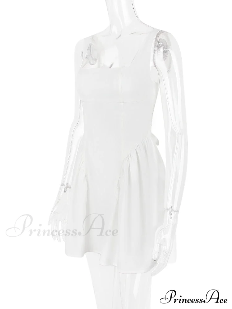 Backless Bow Stylish Mini Dress - Image 4
