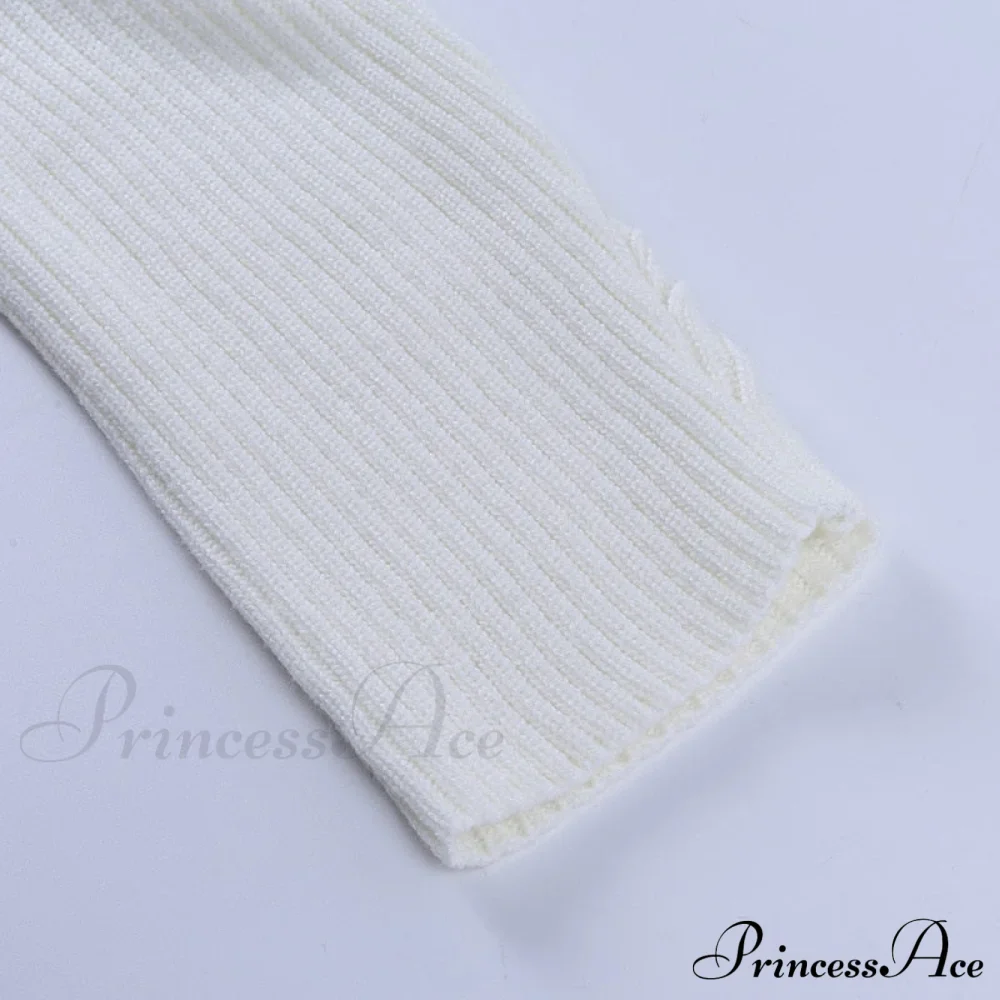 Knit Sweater Stylish Cropped Sleeve - Image 14