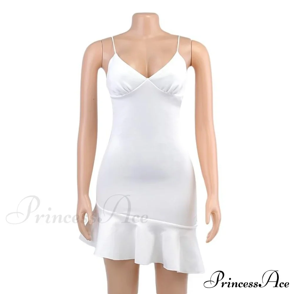 Ruffles Straps Stylish Mini Dress - Image 6