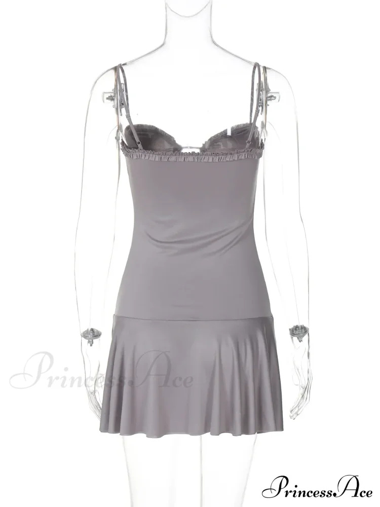 Front Cut Out Charming Cami Mini Dress - Image 11