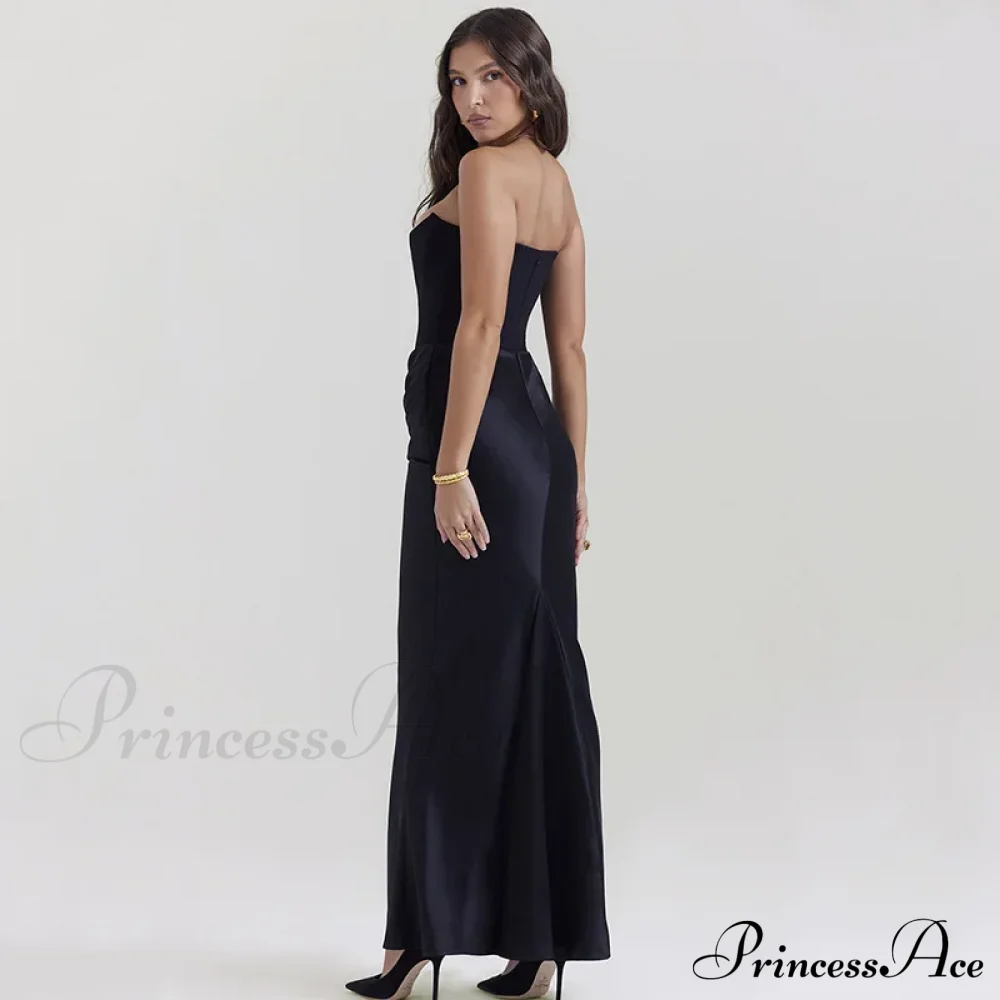 Satin Corset Stylish Maxi Dress - Image 16