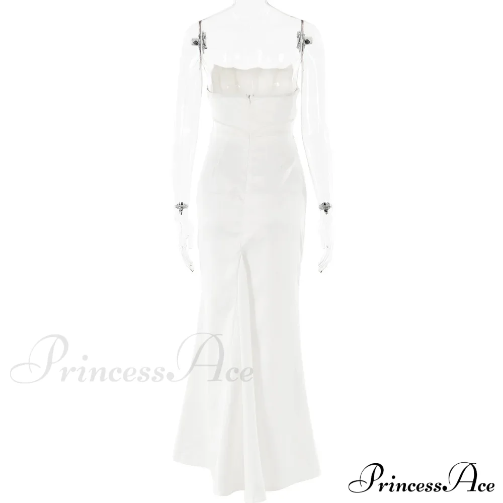 Satin Corset Stylish Maxi Dress - Image 18