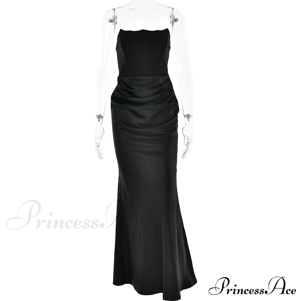 Satin Corset Stylish Maxi Dress - Image 19