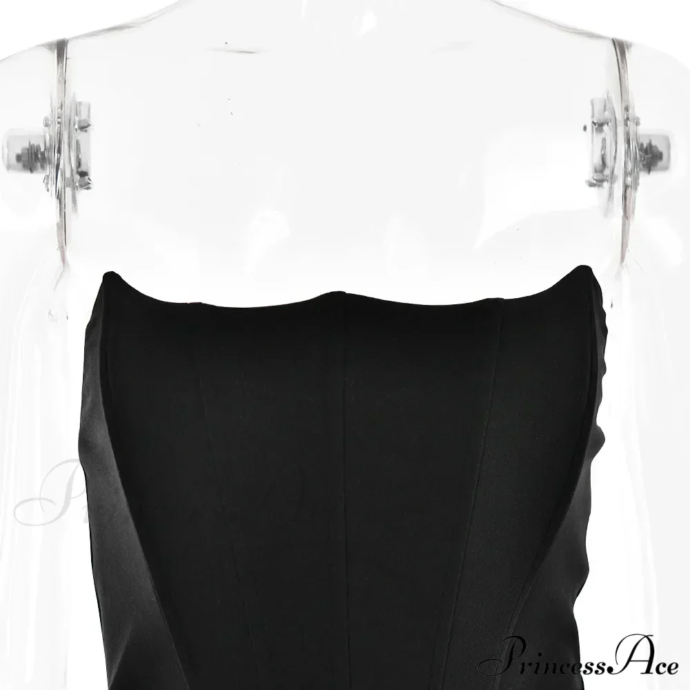 Satin Corset Stylish Maxi Dress - Image 22