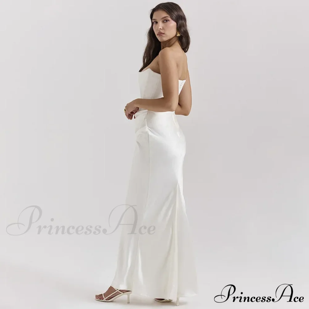 Satin Corset Stylish Maxi Dress - Image 5