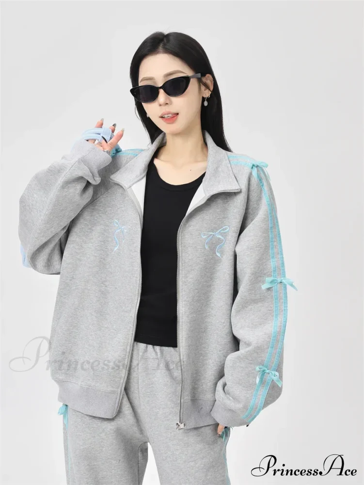 Bow Elegant Tracksuit Set - Image 21