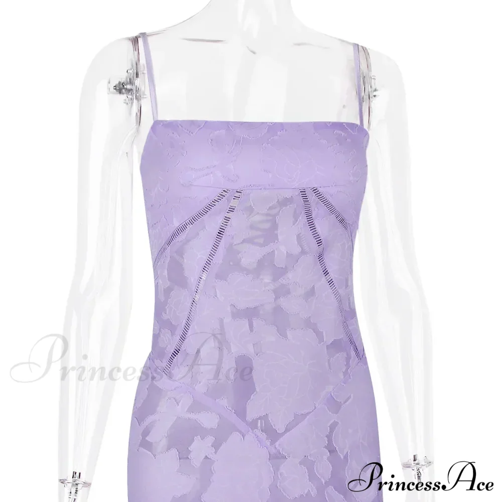 Floral Print Stylish Sheer Maxi Dress - Image 24