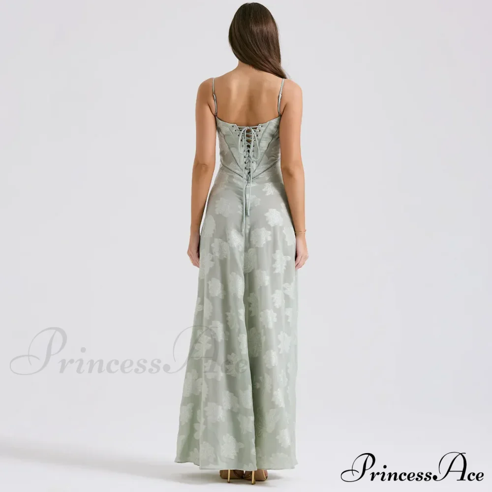 Floral Print Stylish Sheer Maxi Dress - Image 4