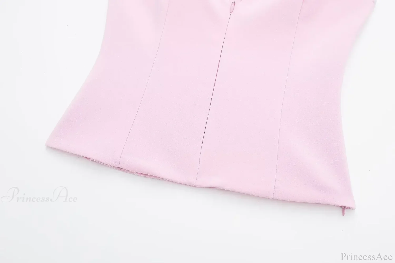 Pink Halter Sleeveless Charming Top And Skort Set - Image 9