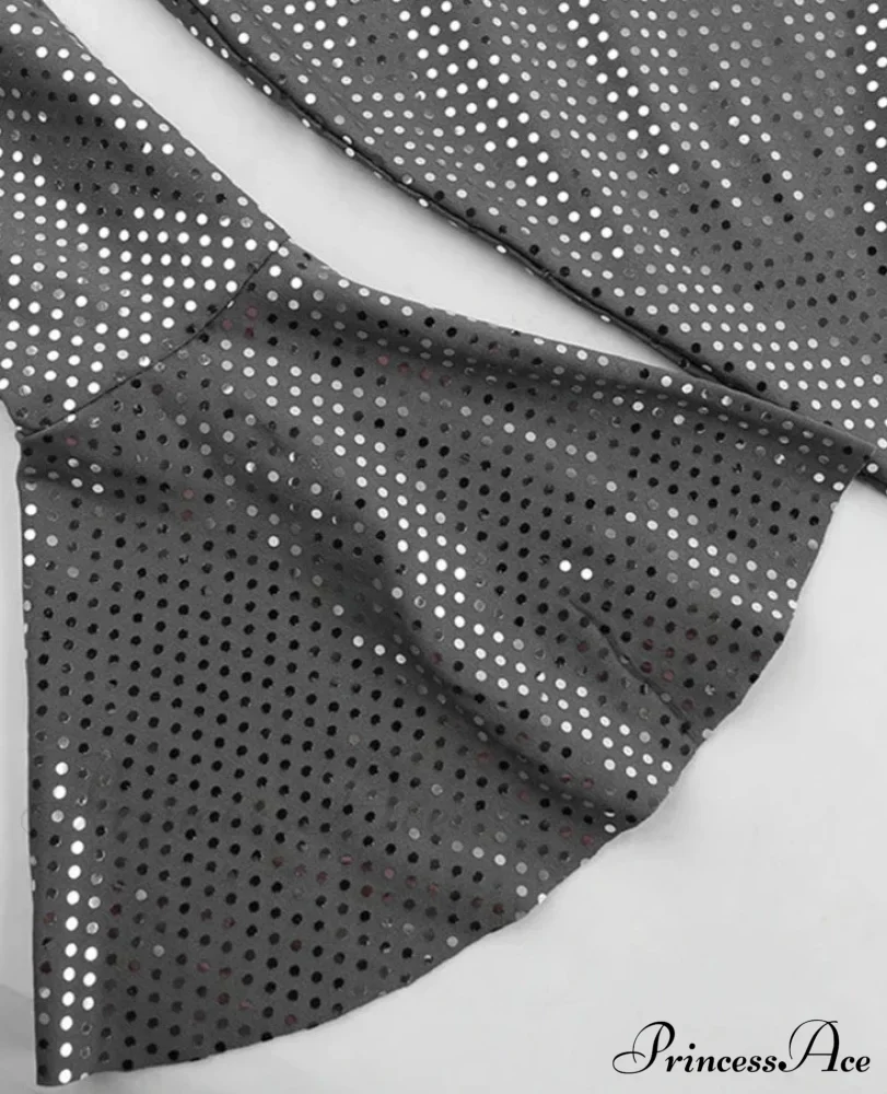 Sequin Long Sleeve Charming Off-Shoulder Maxi Dress - Image 12