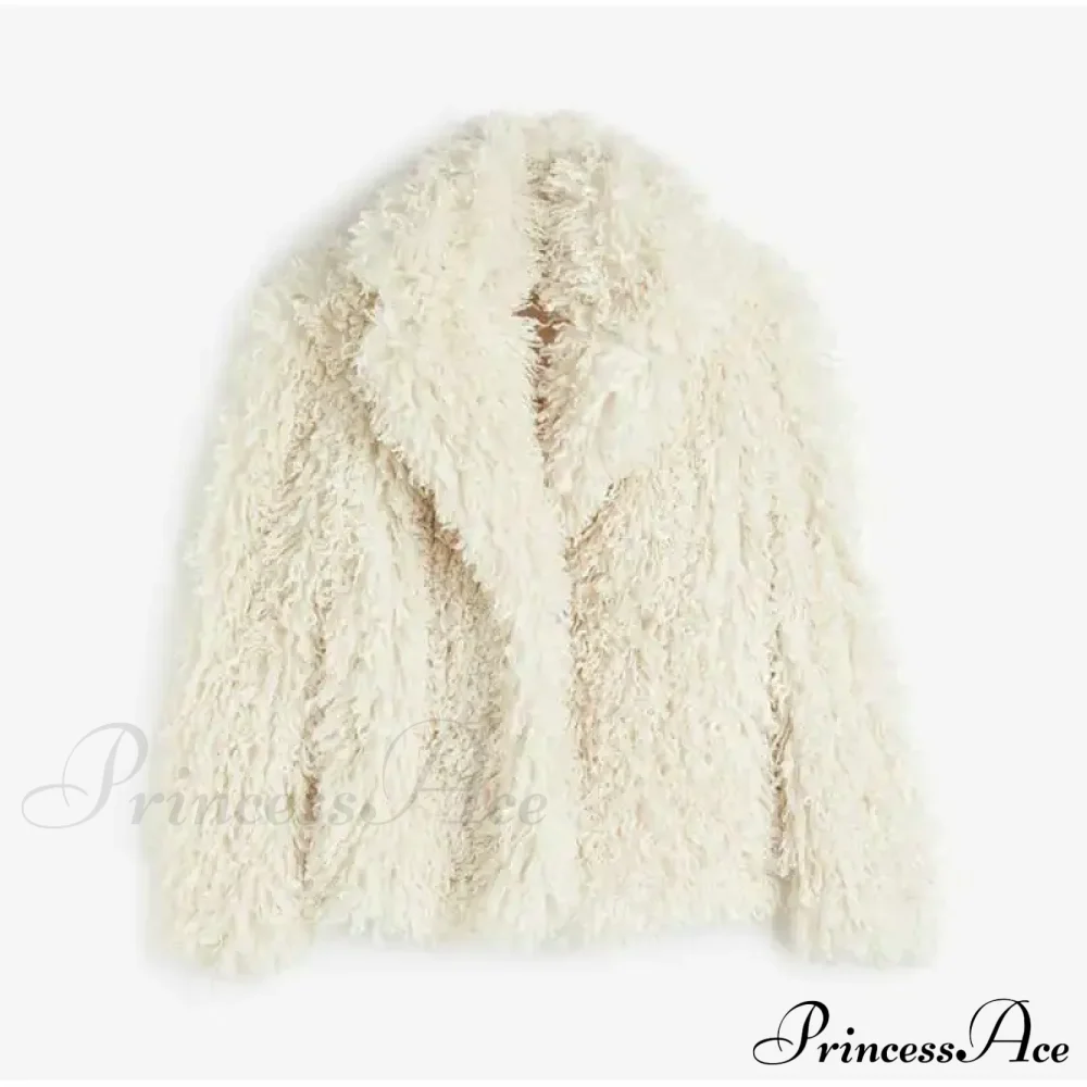 Faux Fur Stylish Fringe Coat - Image 15