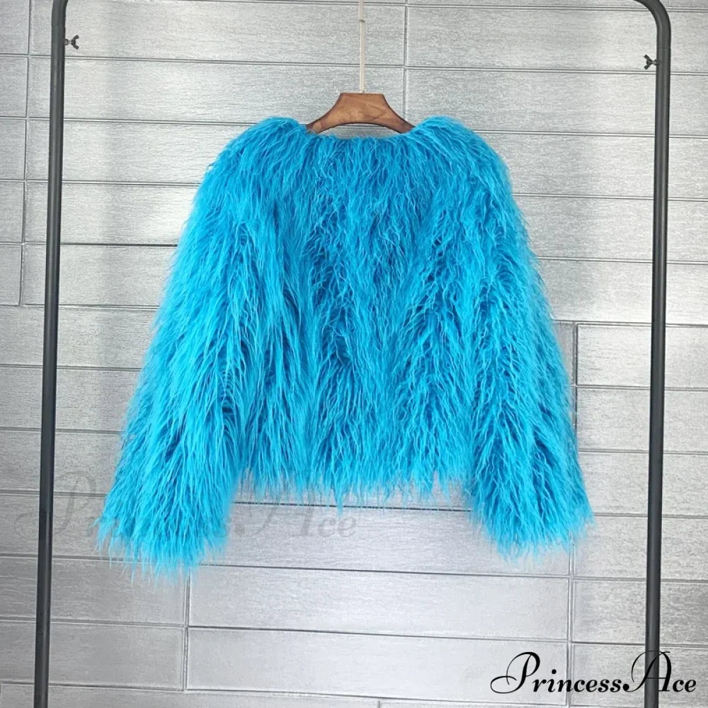 Fur Elegant Fringe Coat - Image 12