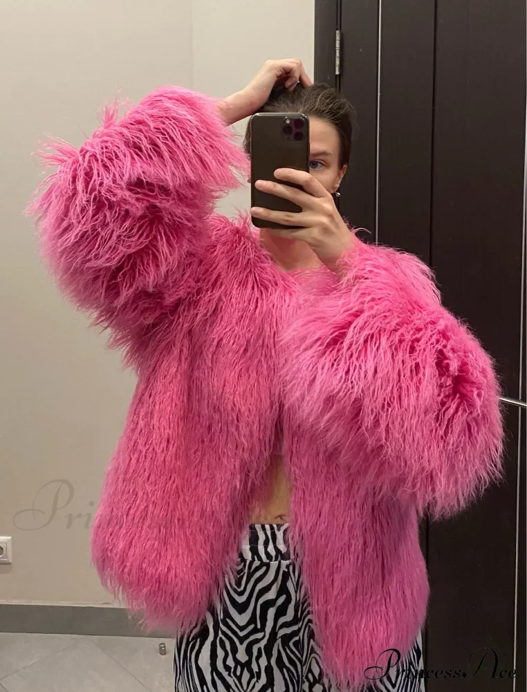 Fur Elegant Fringe Coat - Image 17