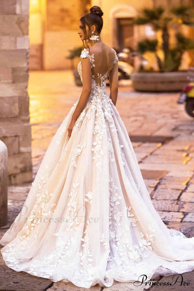 Cecilia Lace Graceful A-Line Wedding Dress - Image 6