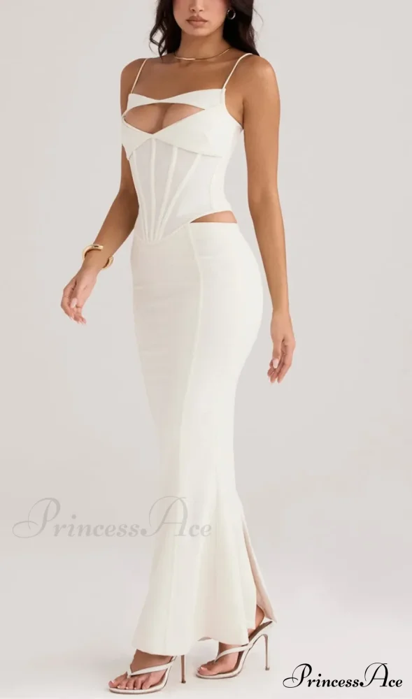 Paloma Ivory Stylish Sexy Cutout Corset - Image 3