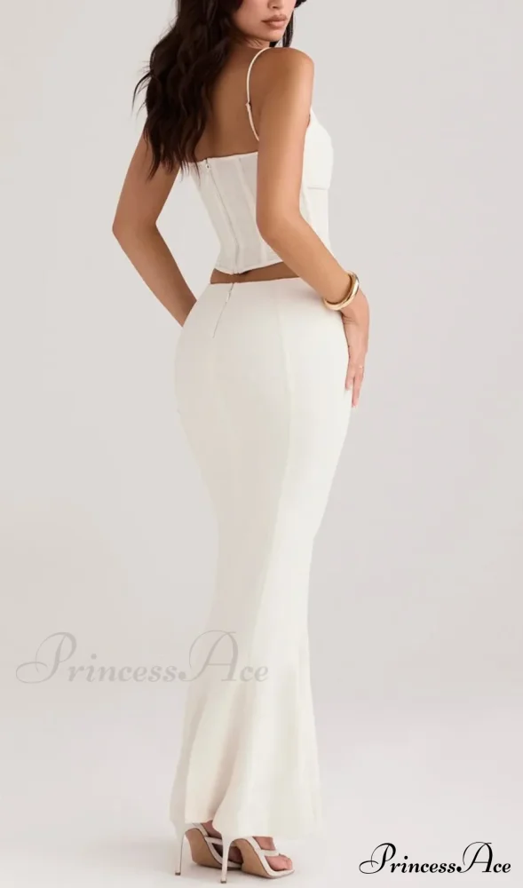 Paloma Ivory Stylish Sexy Cutout Corset - Image 4