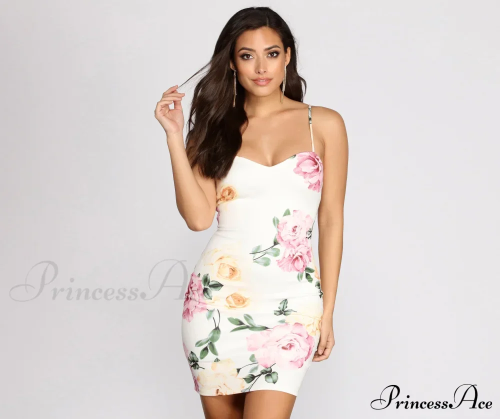 Budding Love Stylish Floral Mini Dress