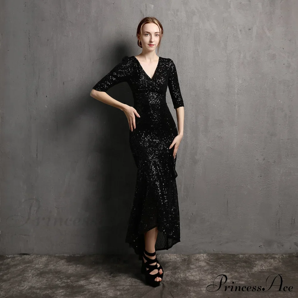 Rehami Sequin Stylish Mermaid Dress - Image 3