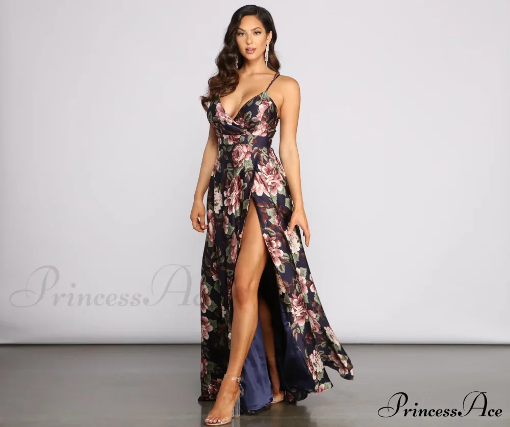 Betty Formal Stylish Floral A-Line Dress - Image 3