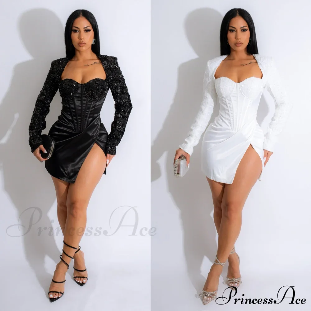 Rory Formal Stylish Sequin Mini Dress