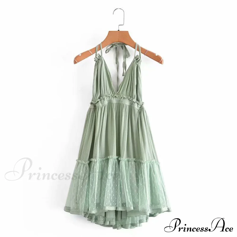 Weekend Getaway Stylish Linen Skater Dress - Image 6