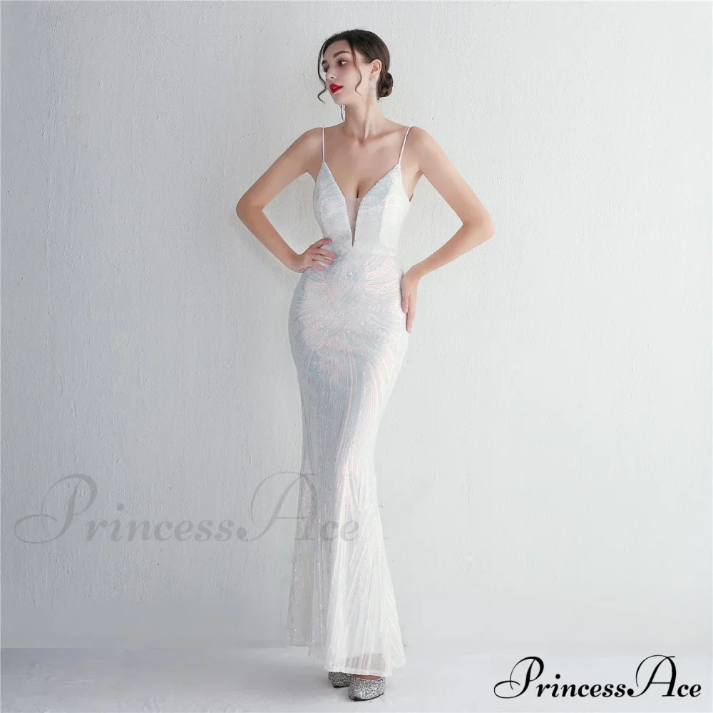 Liana Formal Sequin Charming Scroll Mermaid Dress