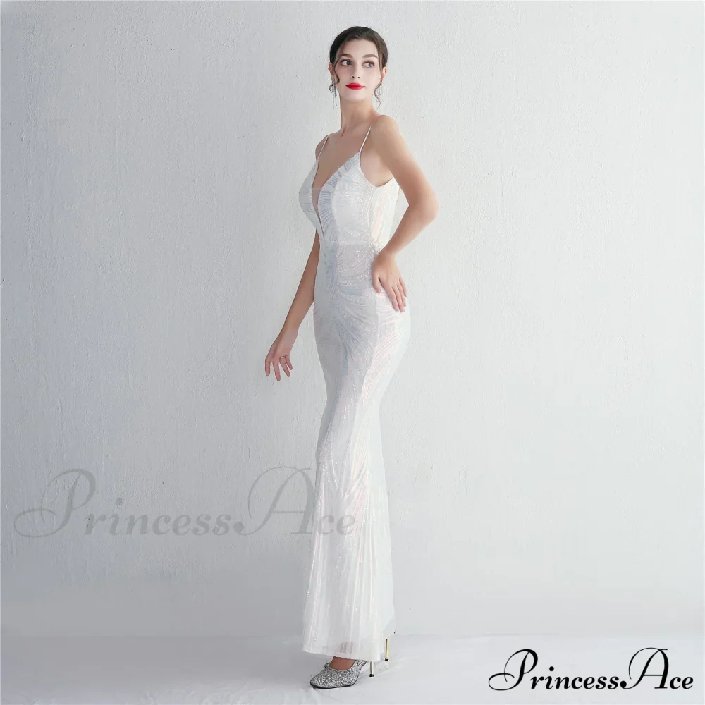 Liana Formal Sequin Charming Scroll Mermaid Dress - Image 4