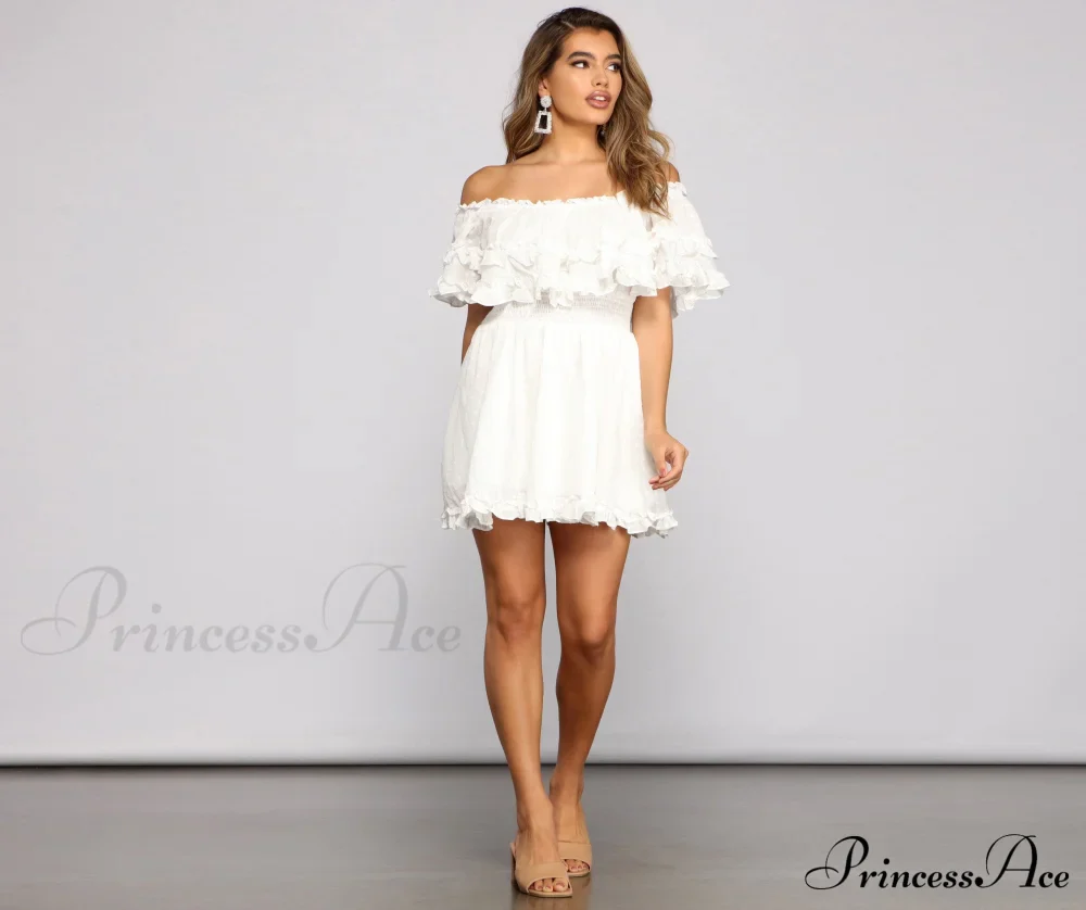Flirty Vibes Stylish Linen Mini Dress - Image 3