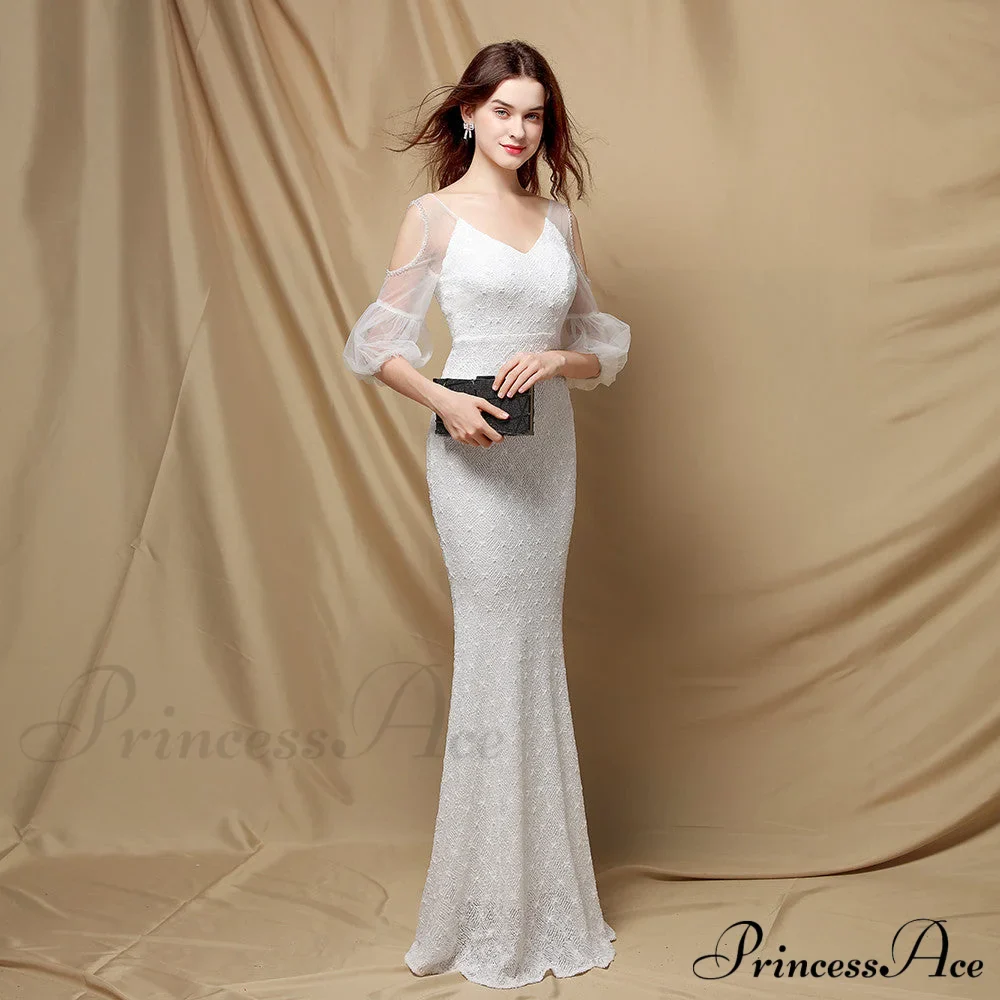 Quinn Sequin Scroll Charming Puff Sleeve Dress - Image 2