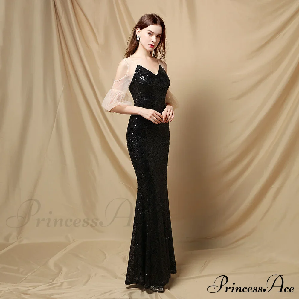 Quinn Sequin Scroll Charming Puff Sleeve Dress - Image 9