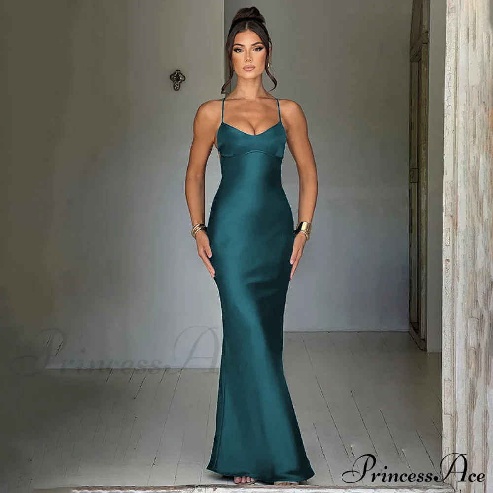 Emilia Satin Draped Gown - Image 10