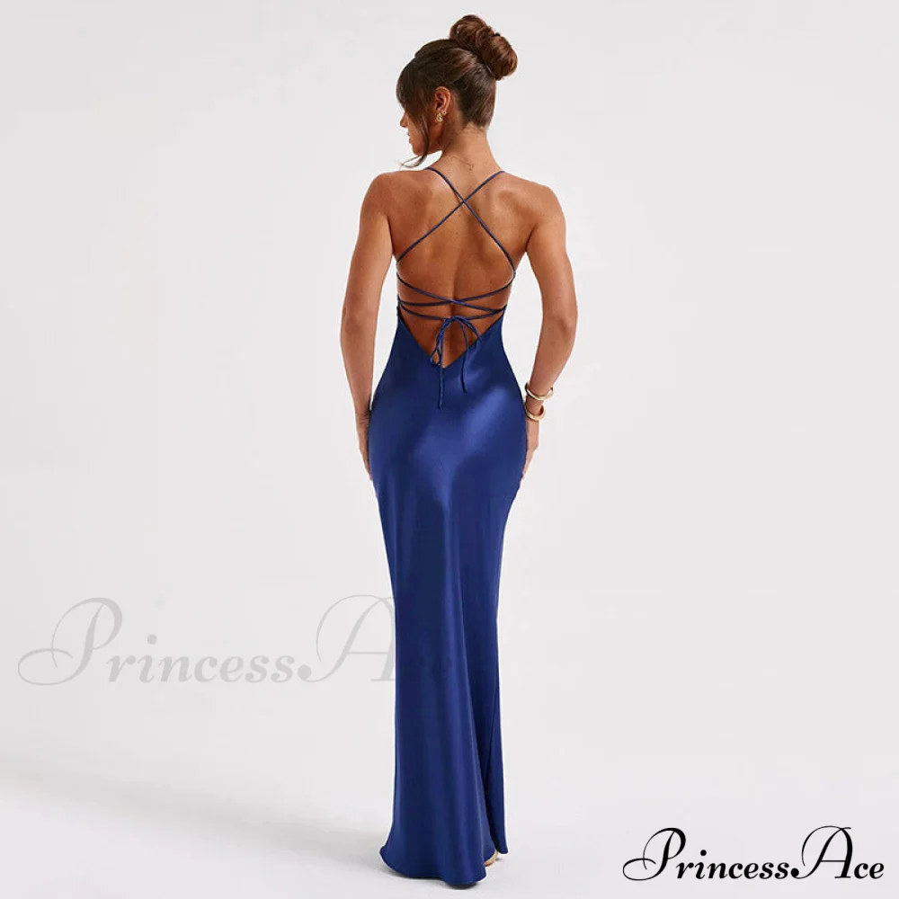 Emilia Satin Draped Gown - Image 3