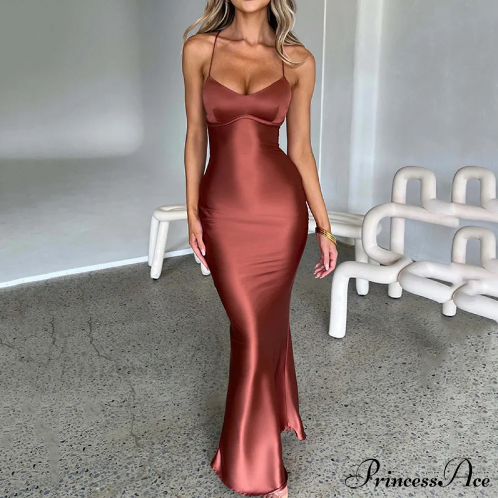 Emilia Satin Draped Gown - Image 6