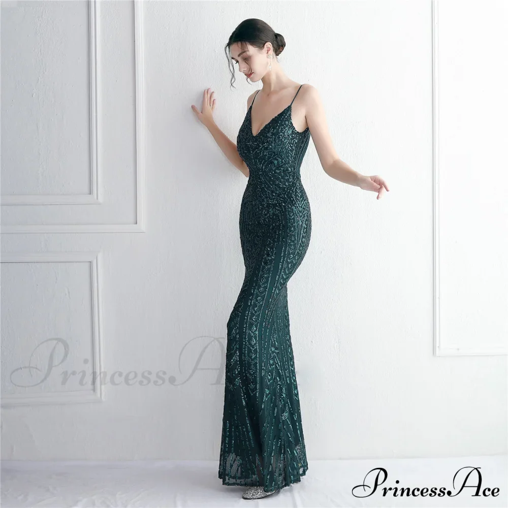 Taisia Formal Stylish Sequin Scroll Dress - Image 15
