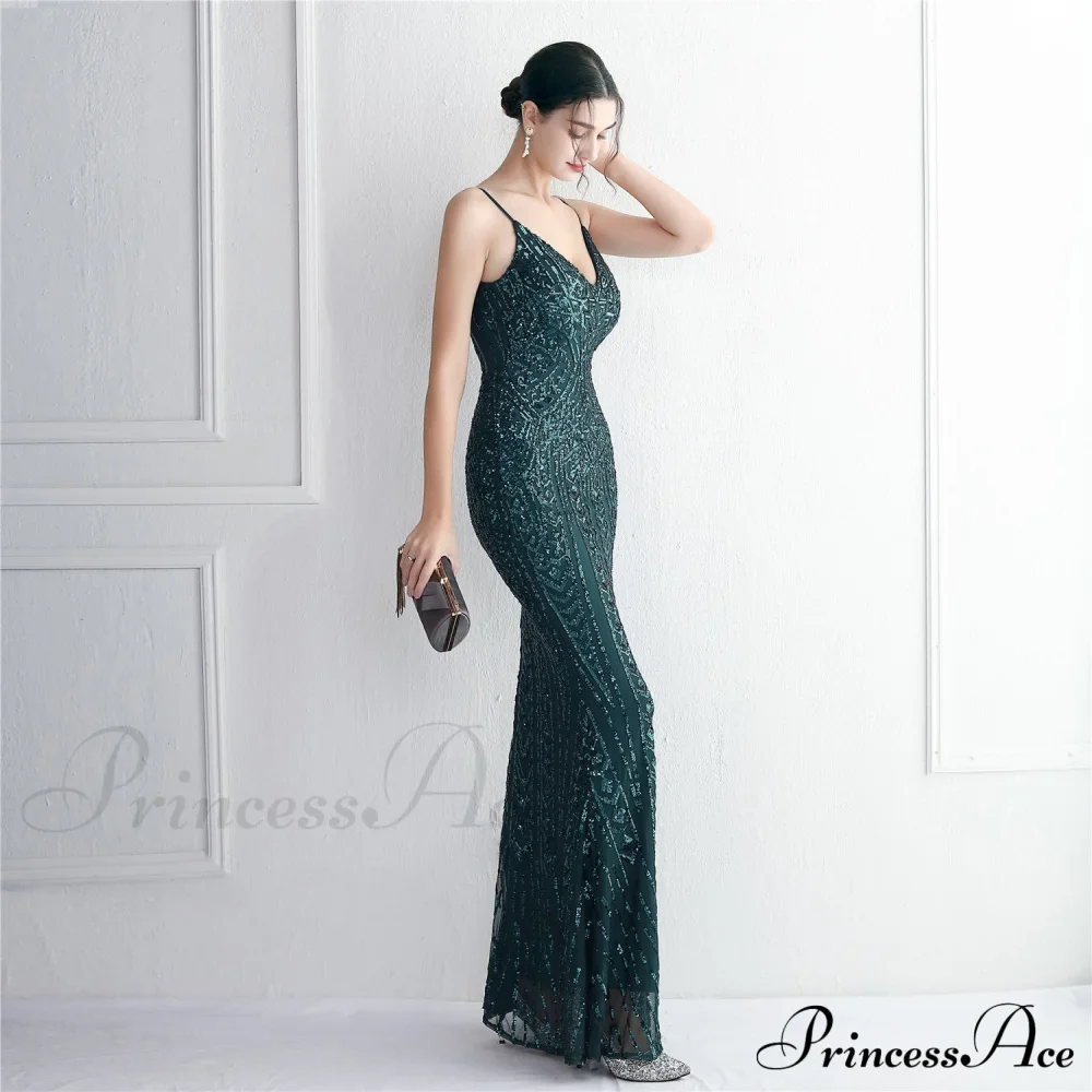 Taisia Formal Stylish Sequin Scroll Dress - Image 21