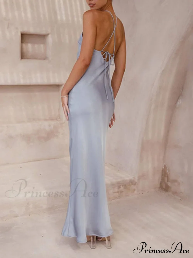 Unique Neckless Stylish Backless Maxi Dresses - Image 8