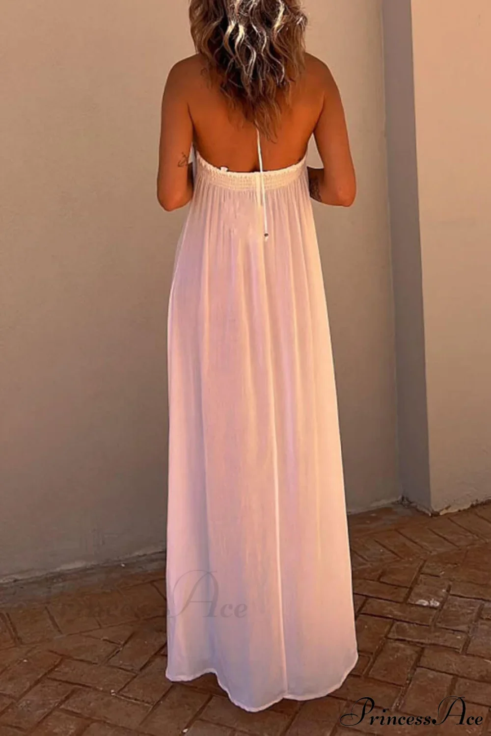 Halter Neck Casual Charming Resort Maxi Dress - Image 10