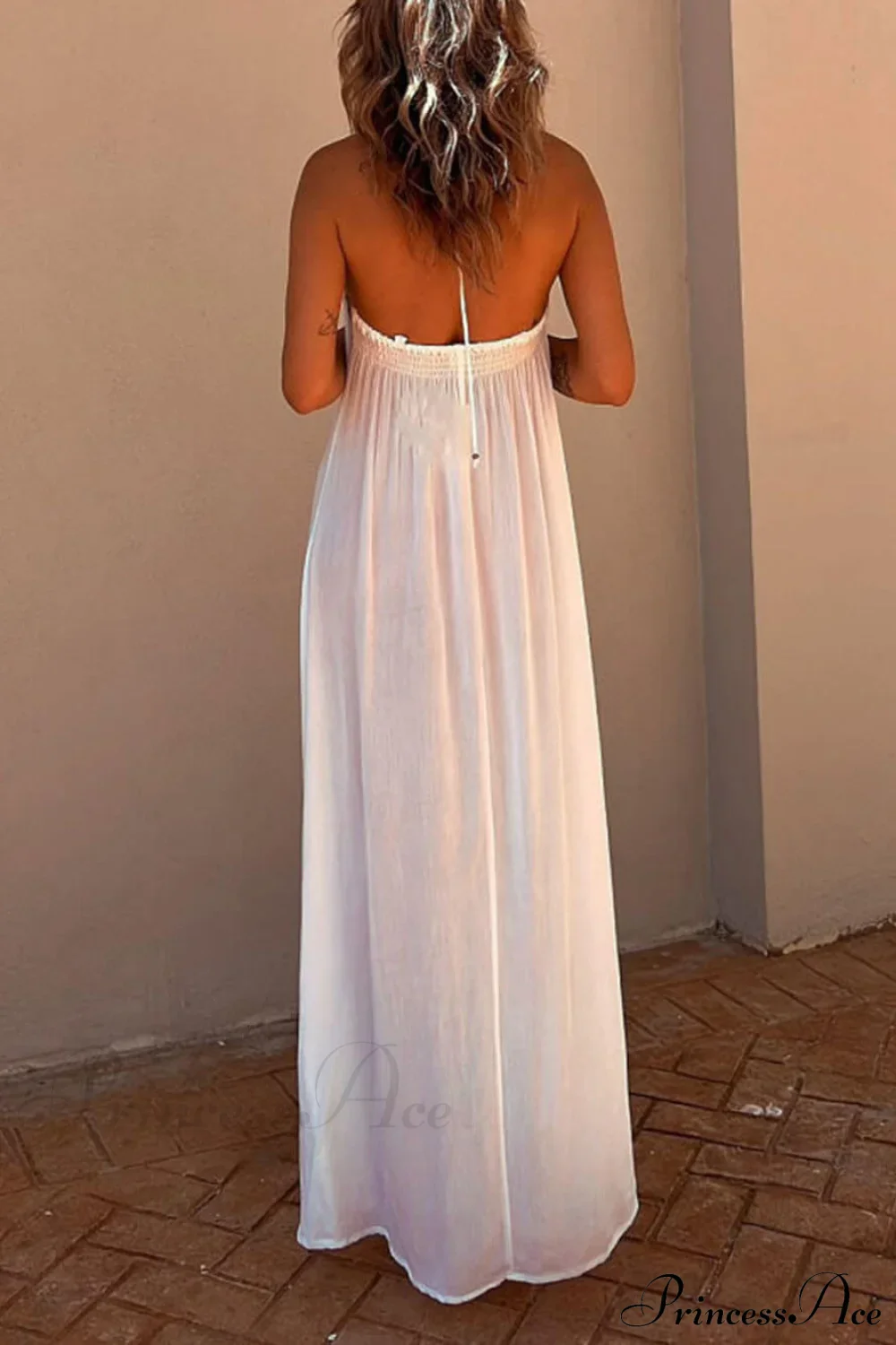 Halter Neck Casual Charming Resort Maxi Dress - Image 17