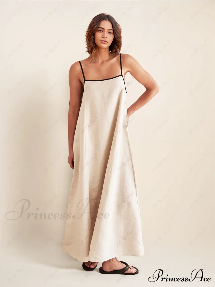 Classic Style Stylish Contrasting Suspender Dress