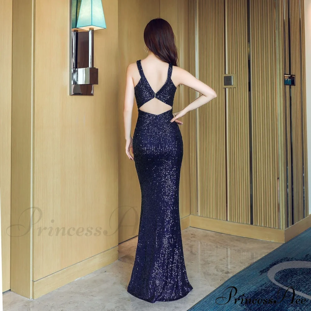 Chloe Formal Collar Charming Slim-Fit Mermaid Dress - Image 17