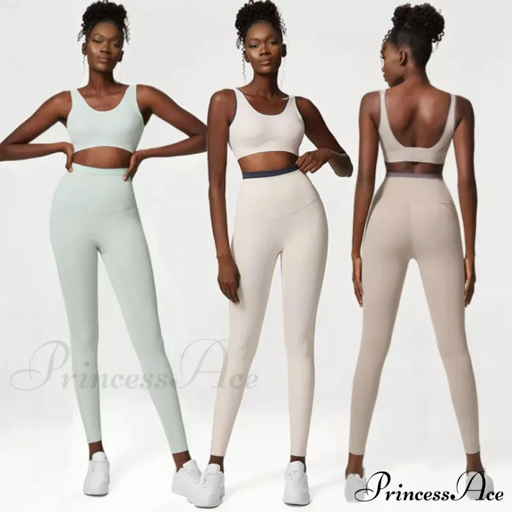 PEYTON SPORTS BRA AND Graceful LEGGINGS SET MILK WHITE - Image 8