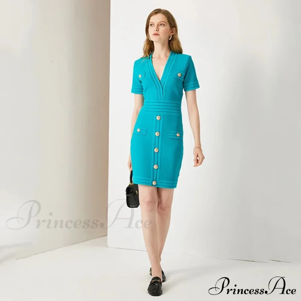 AURETA KNITTED Stylish MINI DRESS - Image 3