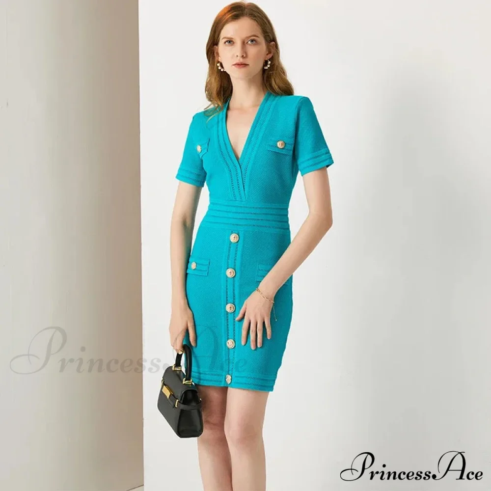 AURETA KNITTED Stylish MINI DRESS - Image 4