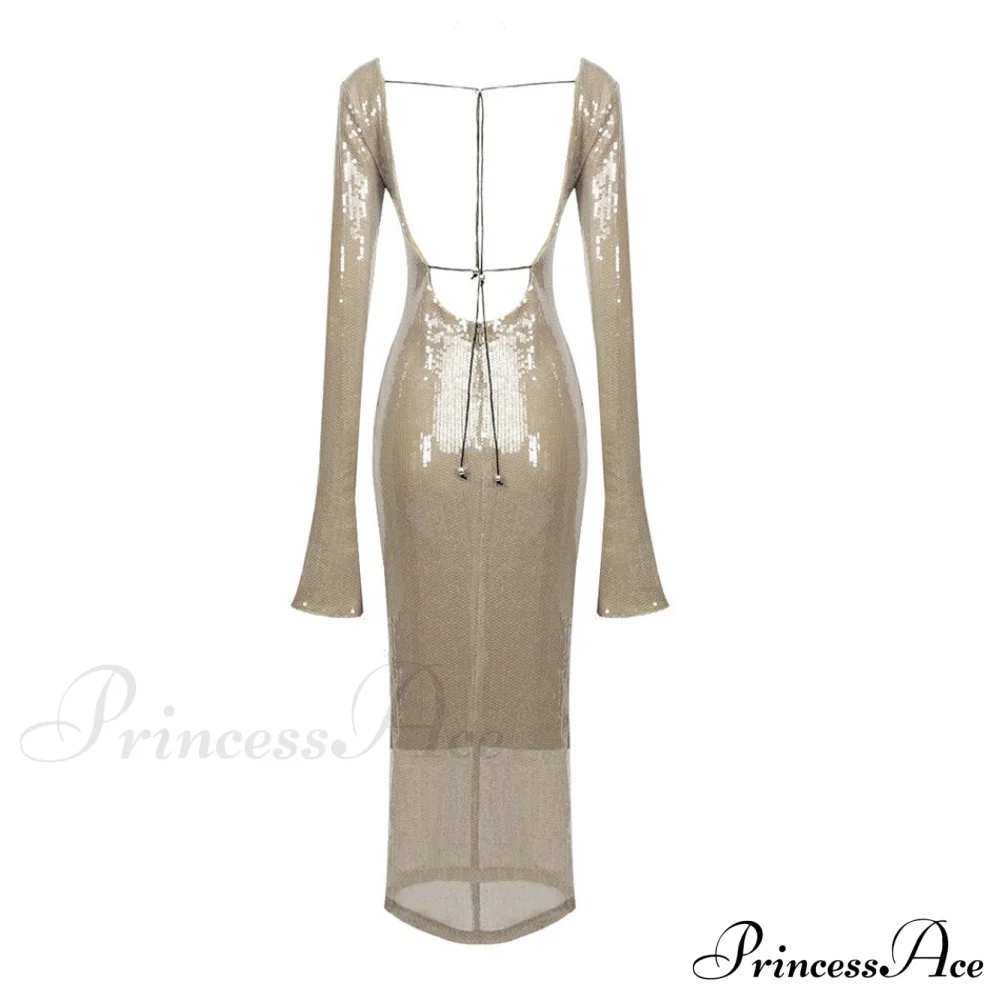 CHLOI LACE Stylish UP SEQUIN DRESS - Image 20