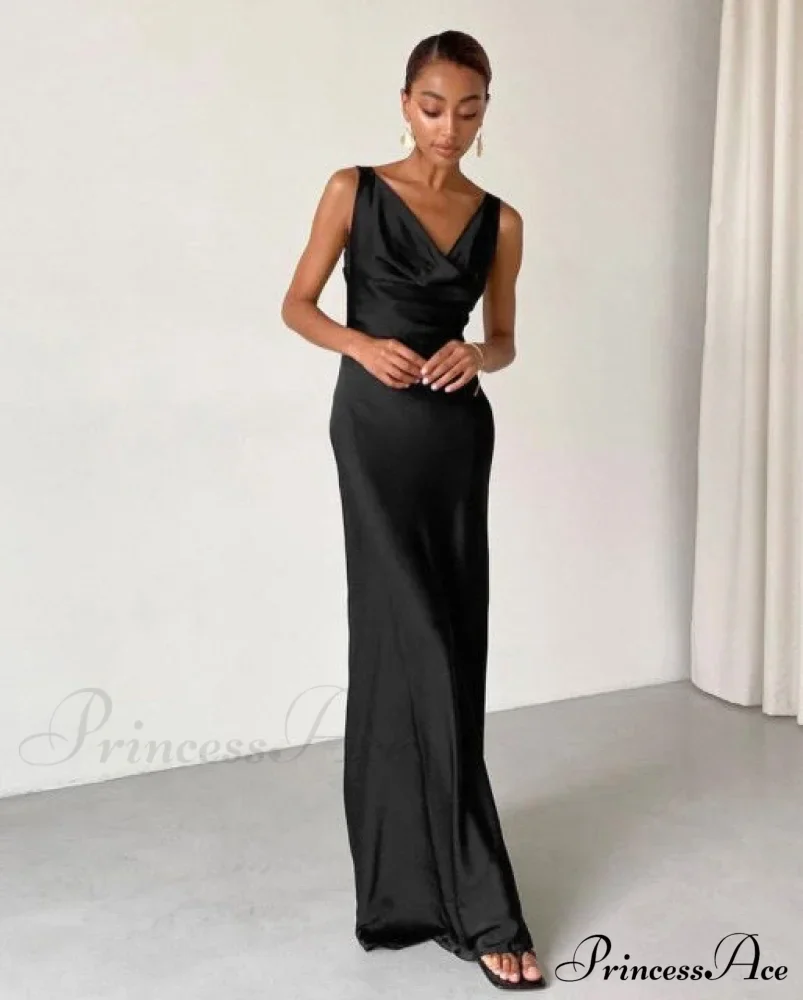 ENELA SATIN Stylish MAXI DRESS
