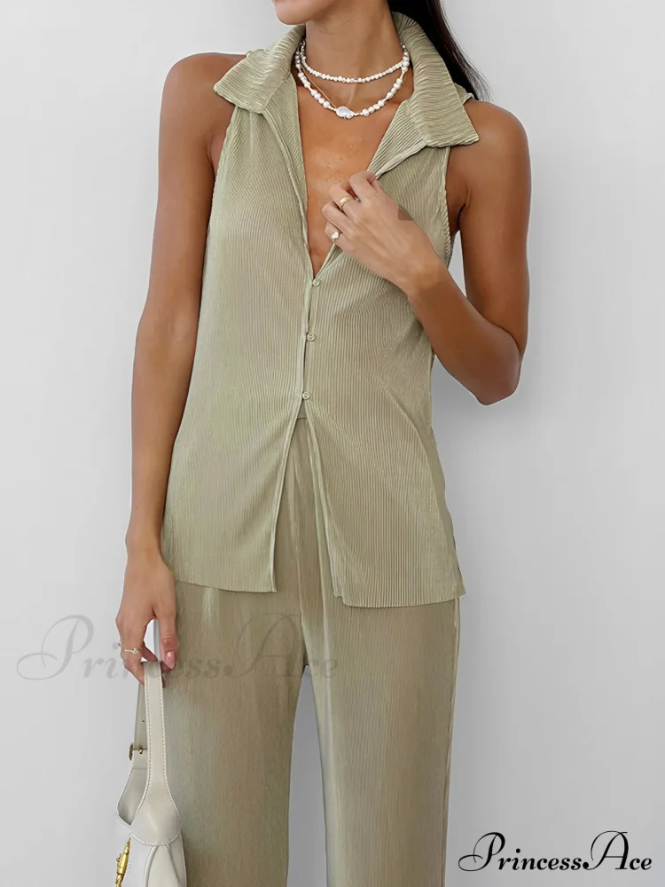 City Wanderer Rib Trendy Two Piece Pants Set - Image 2