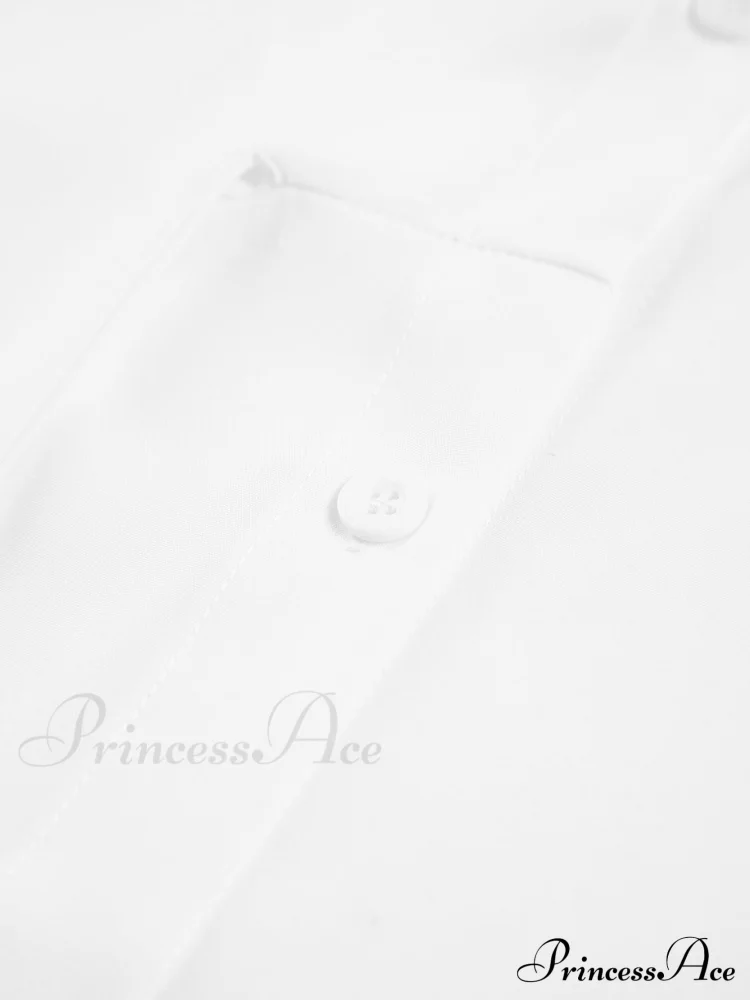 Button Down Graceful Tied Long Shirt - Image 4