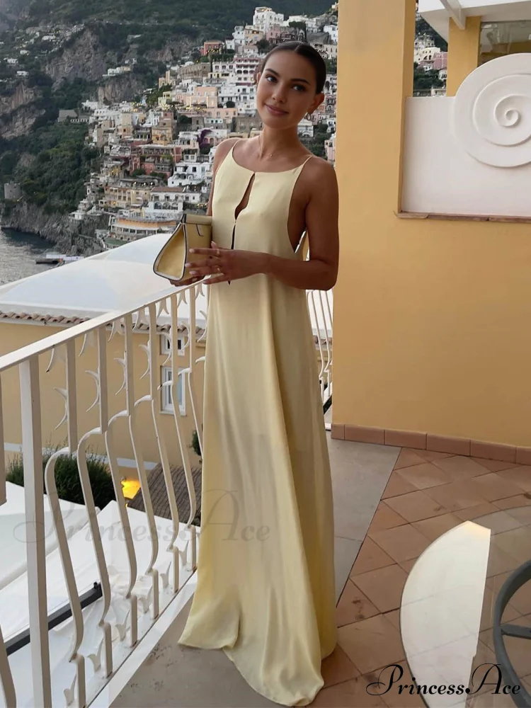 Backless Vacation Graceful Long Dress - Image 3